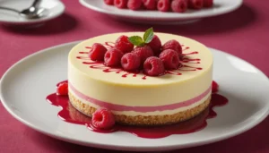 bavarois framboise vanille