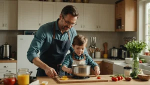 Le retour de la cuisine à la maison : quand les papas passent derrière les fourneaux
