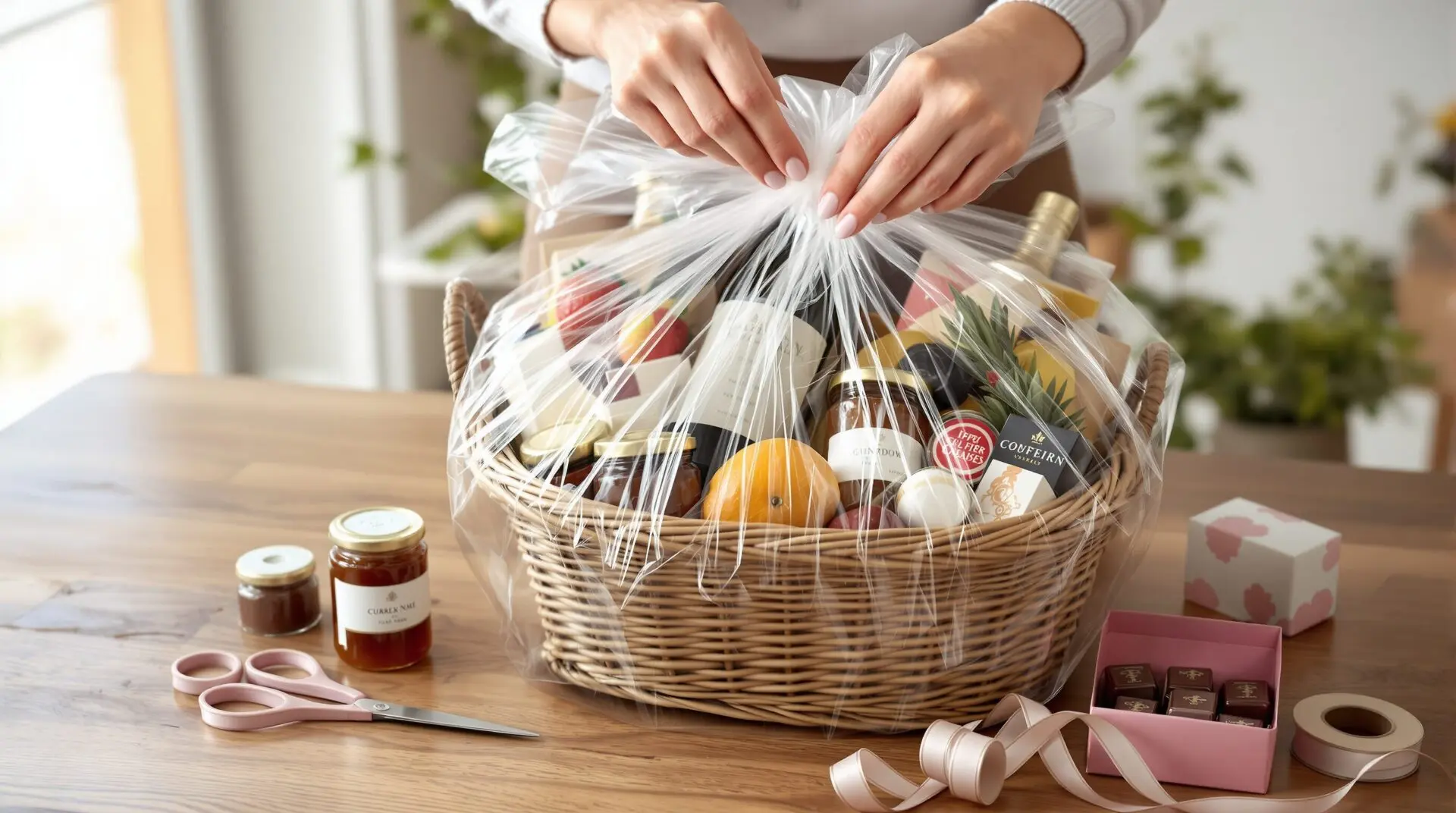 comment emballer un panier garni